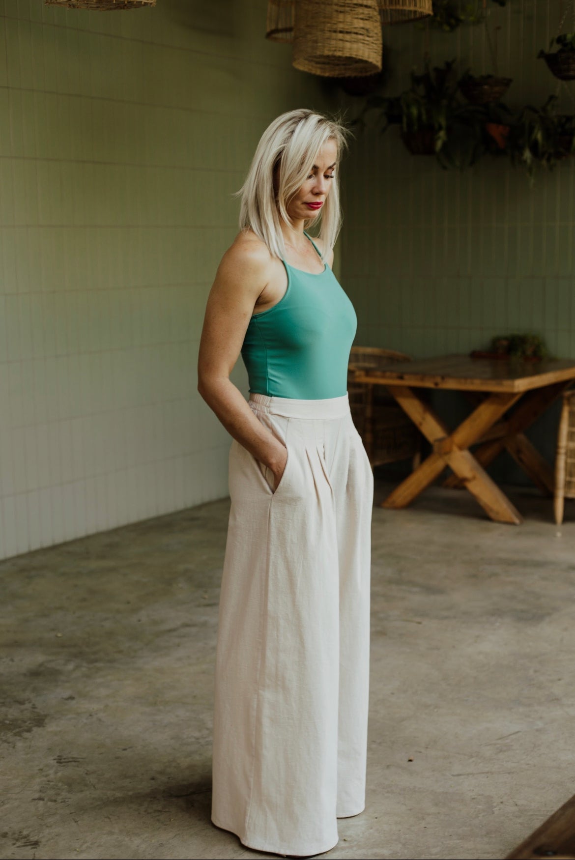 Pleated Pants