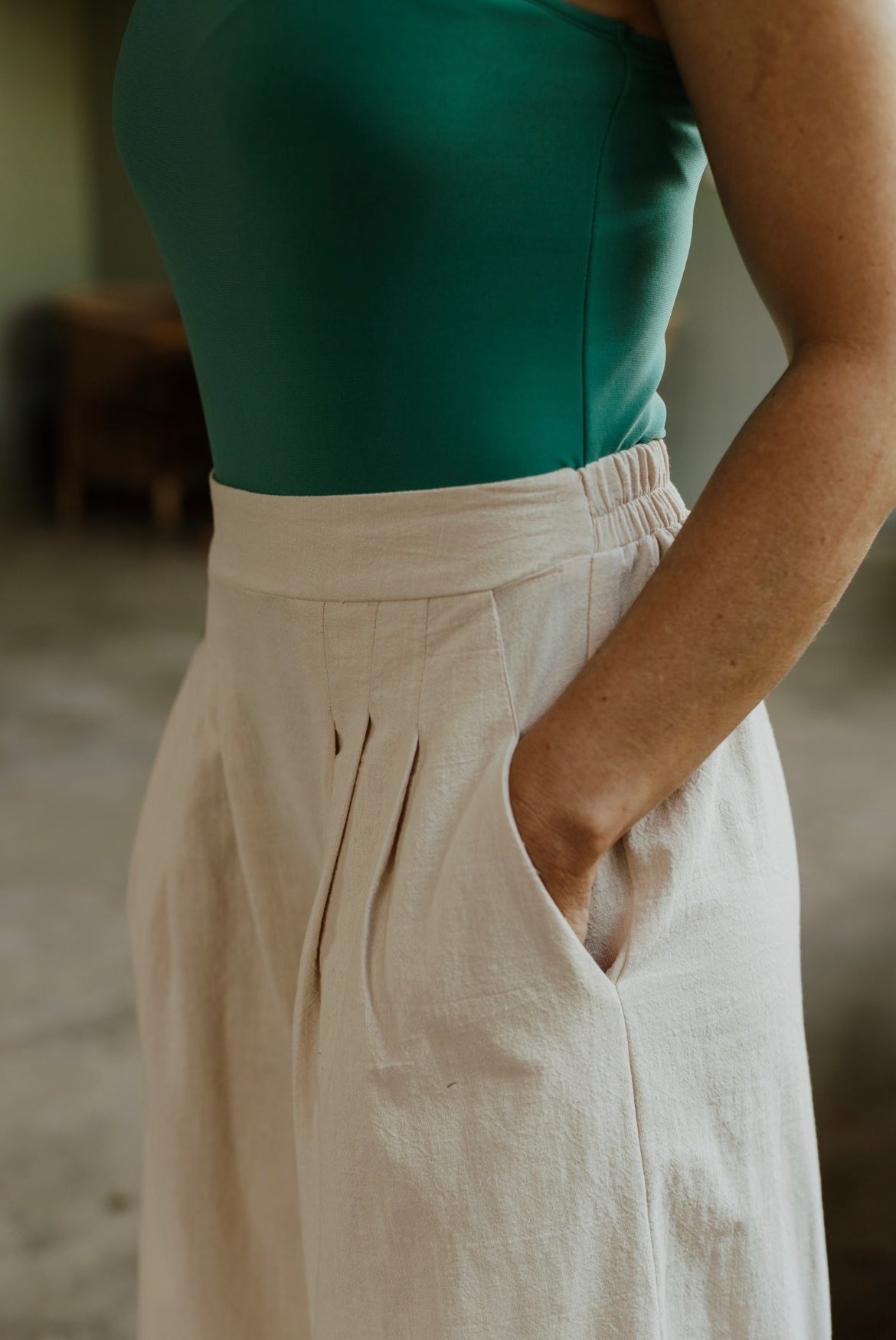 Pleated Pants
