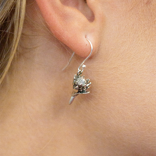 Small Protea Hook Earrings