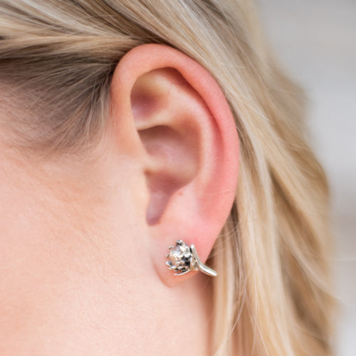 Small Protea Stud Earrings