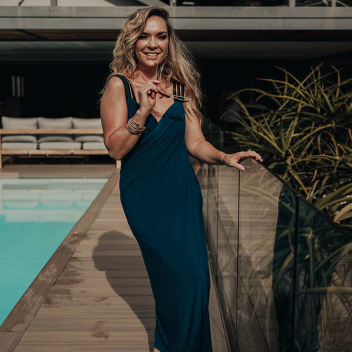Long Wrap Beach Dress