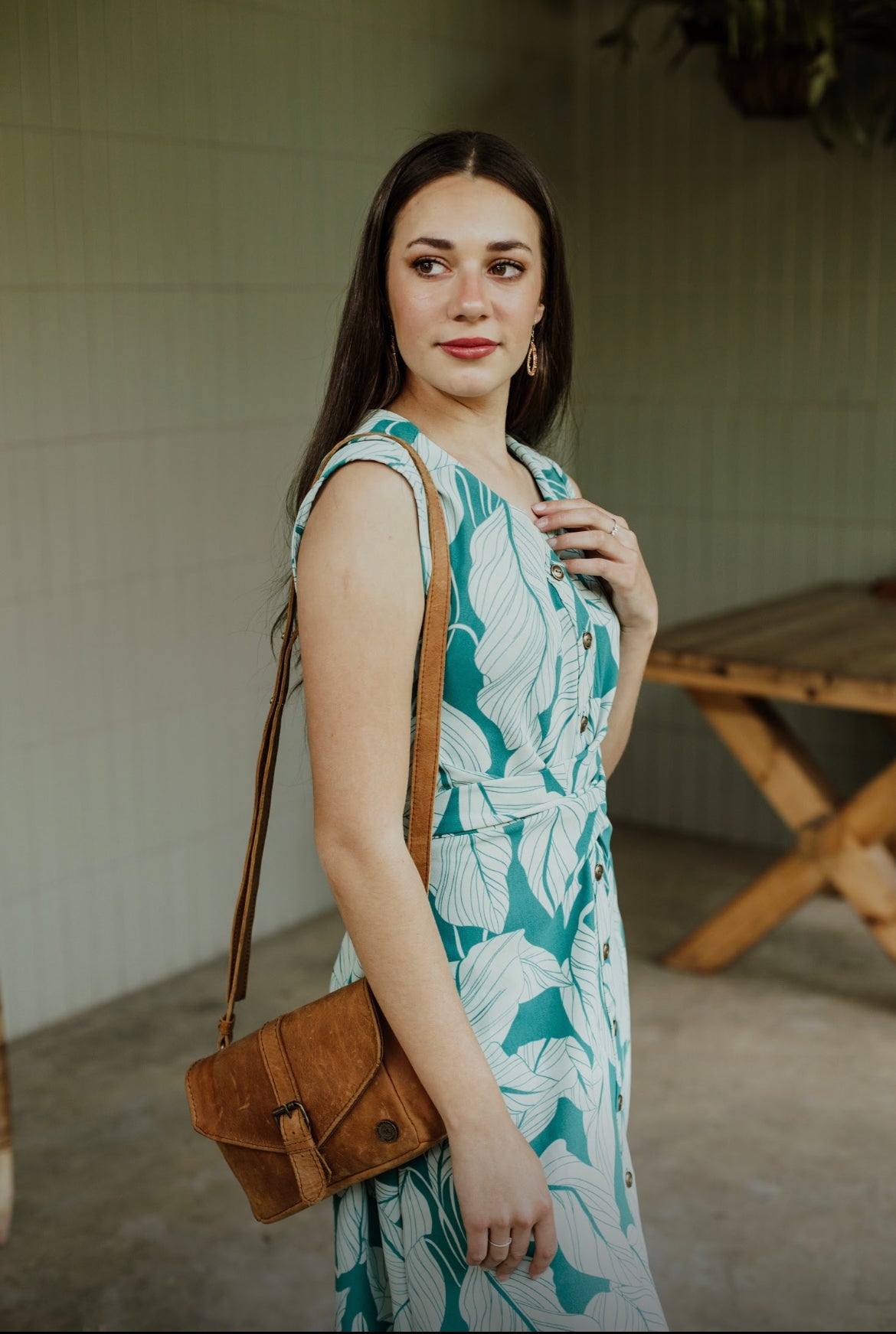 Leaf Print Dress