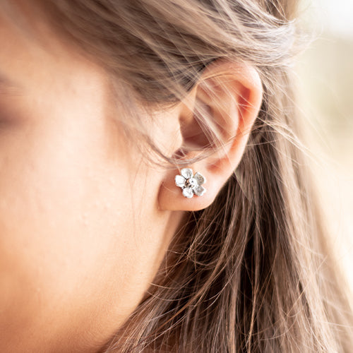 Almond Flower Earrings